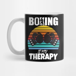 Boxing Is My Therapy Mug